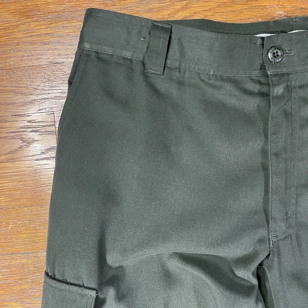 LL Bean Mens Pants 38 x 31 Green Cargo Straight Utility Gorpcore 0GHU4